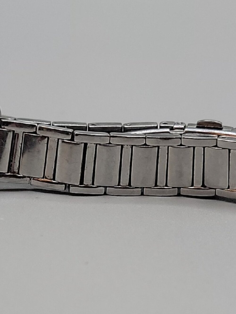 Vintage Pulsar Ladies Watch 1N00 X265 Silvertone Rectangle Link Band Rhinestones - Picture 11 of 14